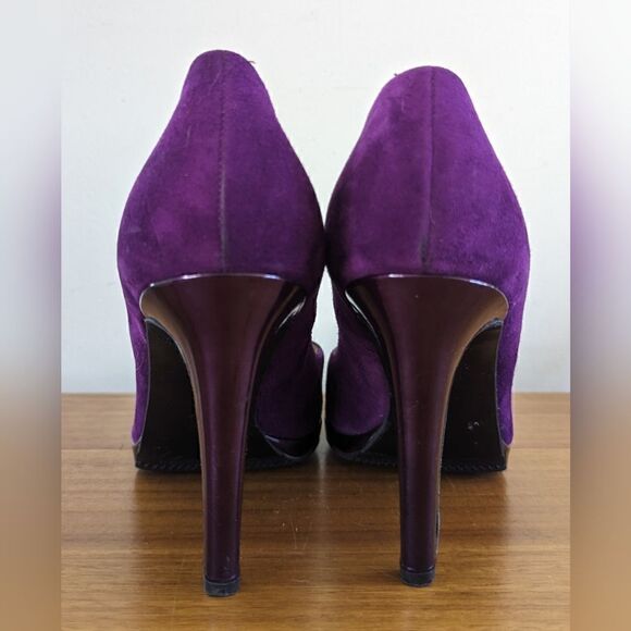 Peter Kaiser Suede Heels UK 6 ½ US 9 Whimsigoth Dark Romantic Academia Coquette - Picture 5 of 8